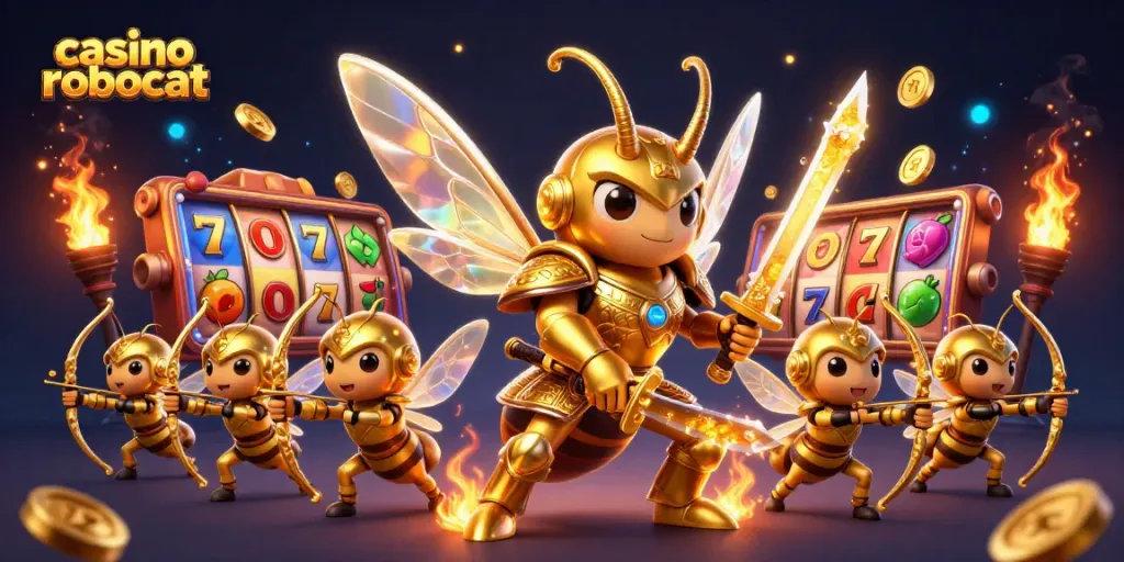 Experience exciting gameplay with casino robocat featuring dynamic slot reels and engaging characters.